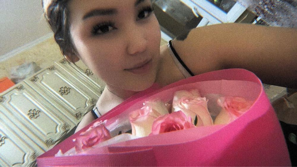 Розвый роза ,9штук