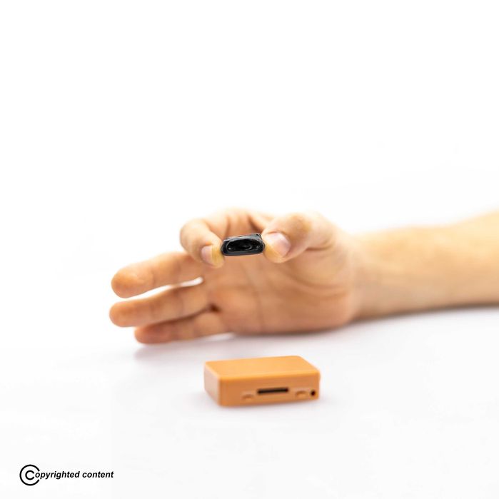 Cutiuta GSM cu casca de copiat NANO - Casti de copiat Sisteme PRO