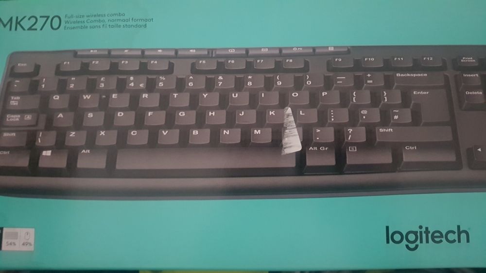 Set tastatură US + mouse wireless Logitech MK270  MK270 cutia sigilata