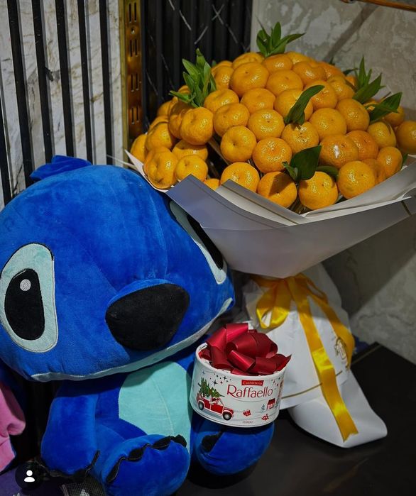 Shar Gul Teddi Teddy (hasanboyda dokon)mandarin buket