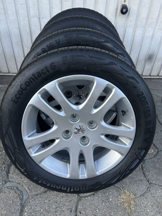 Jante aliaj 4x108mm, anvelope vara 205/55 R16 Peugeot 307 308 208 Partner