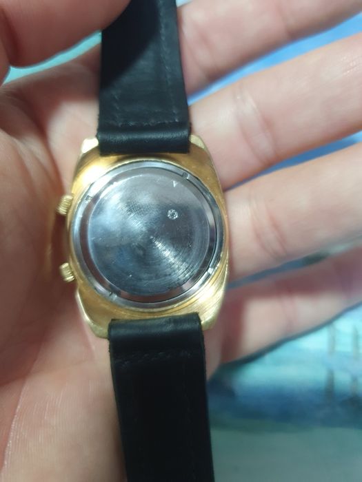 Ceas Poljot mecanic cu alarma placat cu aur, UNIC olx