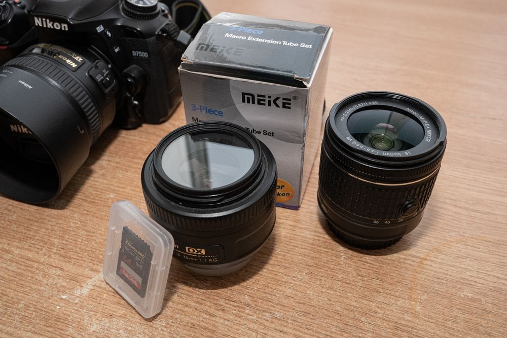 Kit Nikon D7500+4 obiective+ accesorii