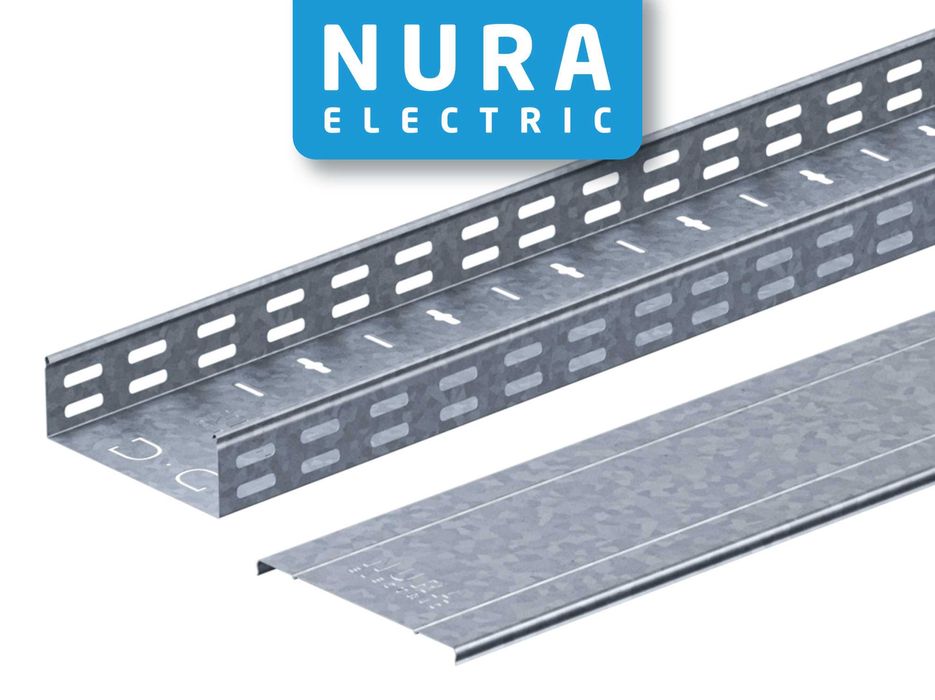 Лоток кабельный, металлический, перфорированный, неперфорированный