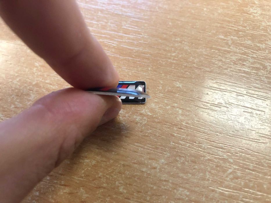 Emblema M Logo, Sticker M Power silicon, volan, jante,  3 dimensiuni