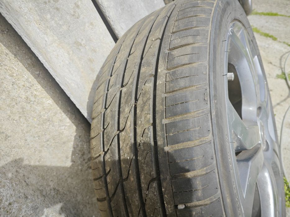 Jante auto 17" 4x100+ cauciucuri noi de vara 205/45zr 17