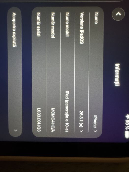 iPad Generația 10 Roz + husă roz + tastatură + cutie originală