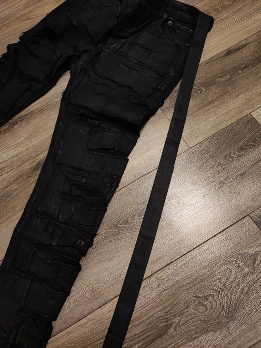 Rick Owens DrkShdw  -  Destroyed Detroit Cut Denim