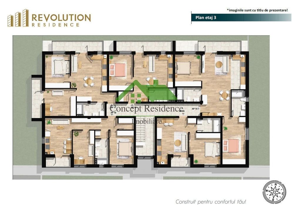 Comision 0%! Apartament 2 camere bloc nou, etaj 1,Oltului