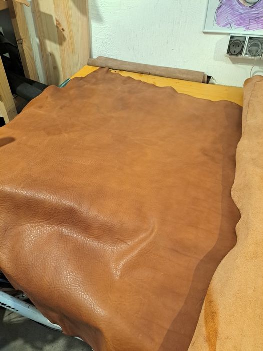 Piele tabacita, piele la metru,  leather handmade