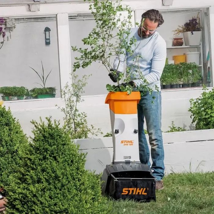 Садовый измельчитель веток STIHL GHE 105 original (дробилка штиль)