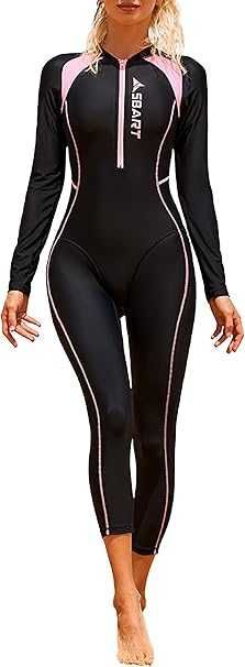 Costum baie întreg damă SBART UPF50+, neopren subțire, XL/EU M