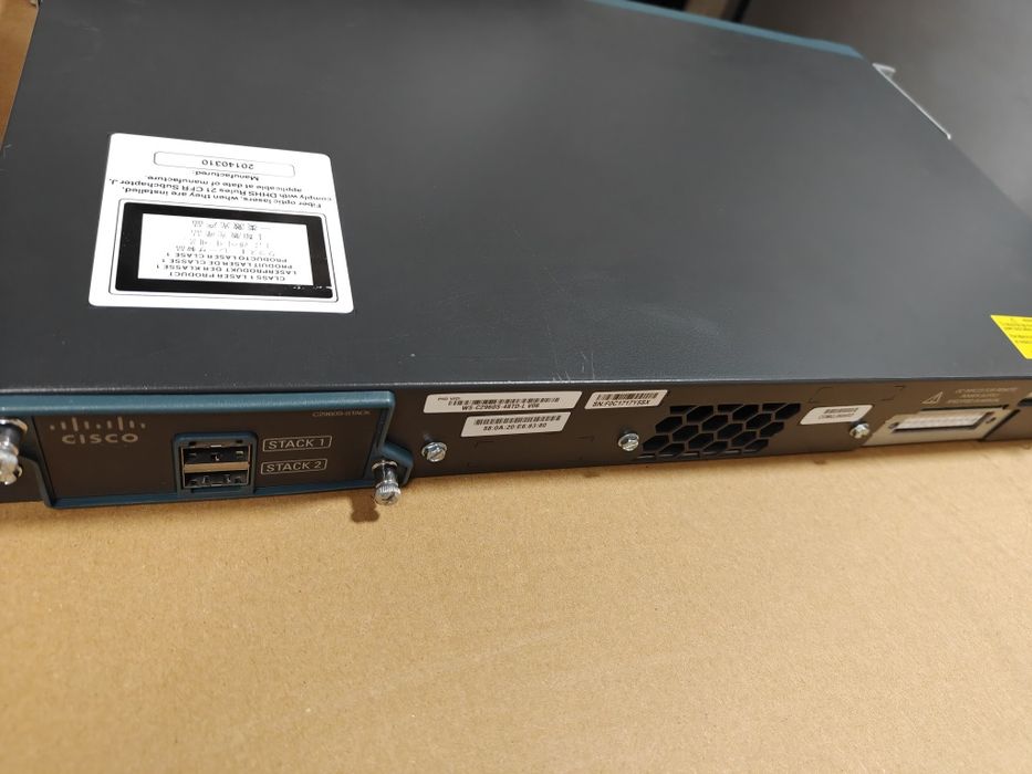 Cisco 2960-S 2x10G SFP+ ,48x1GB Ports + Stack Module