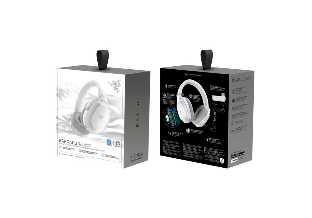 } Наушники игровые беспроводные Razer Headset Barracuda X2022 Mercury