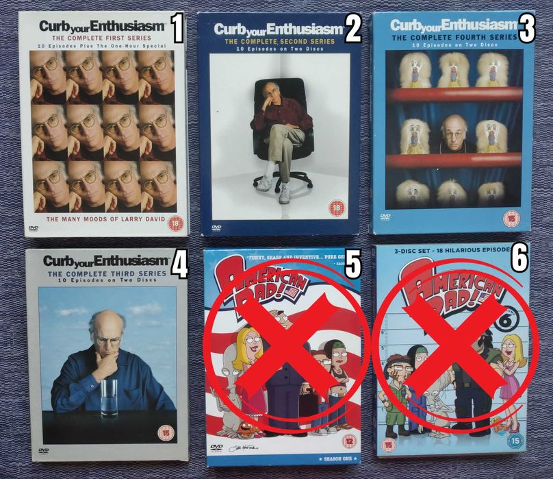 DVD Boxsets - Manga Akira, Tyson, American Dad, Curb Английски Език