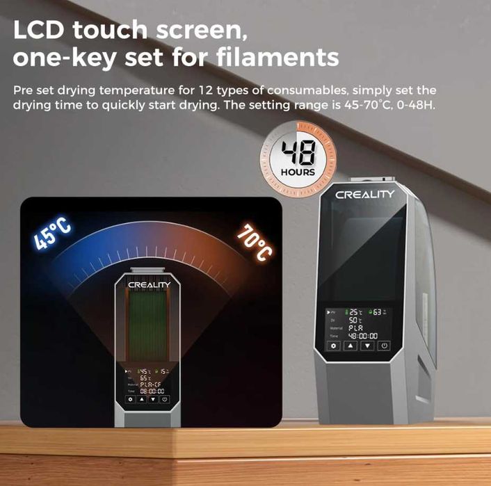 Uscător de filament oficial Creality Space PI 2025