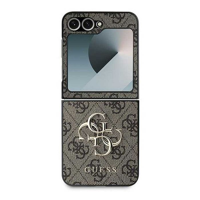 Samsung Z FLIP 6 / Z FLIP 7 FE Оригинален калъф Guess твърд гръб нов case кафяв