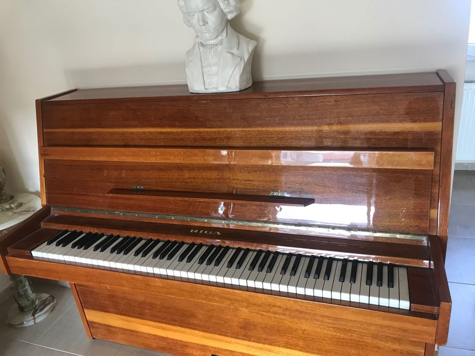 Pianina Riga placa bronz