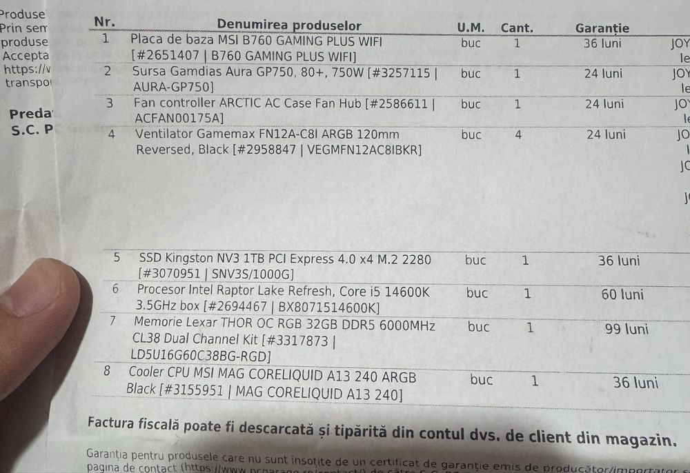 Vand PC GAMING high