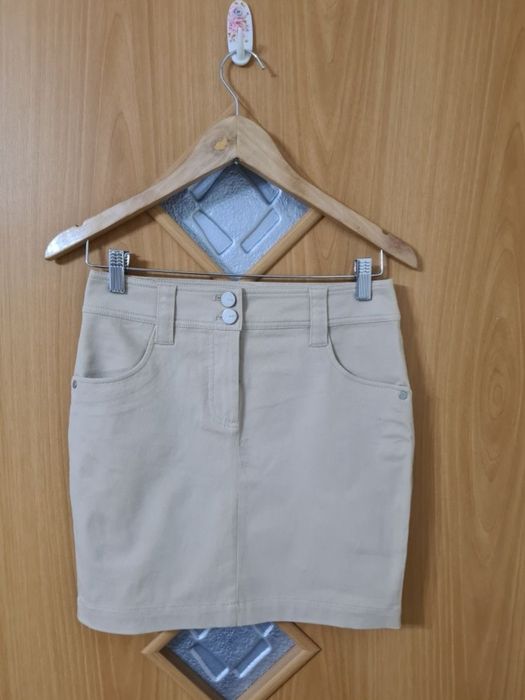 Утеплённые джинсы и юбка