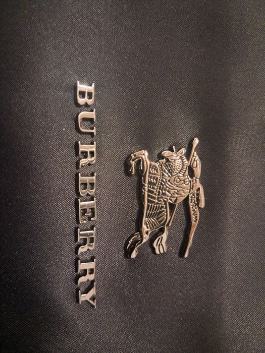 Барсетка мессенджер Burberry, плащевка черный