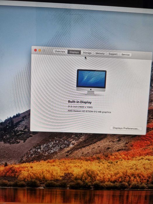 Apple IMac Mid 2011 21. 5 inch core i5 500GB HD