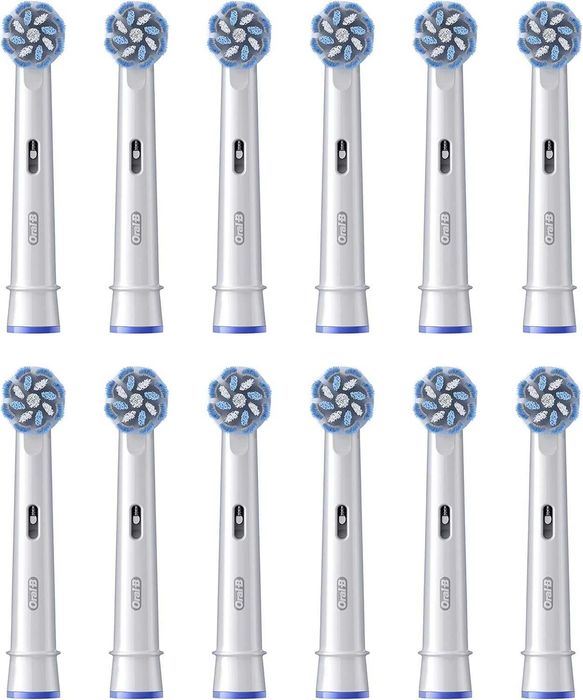 Комплект резервни глави за четка за зъби Oral-B PRO Sensitive Clean 12 броя бели