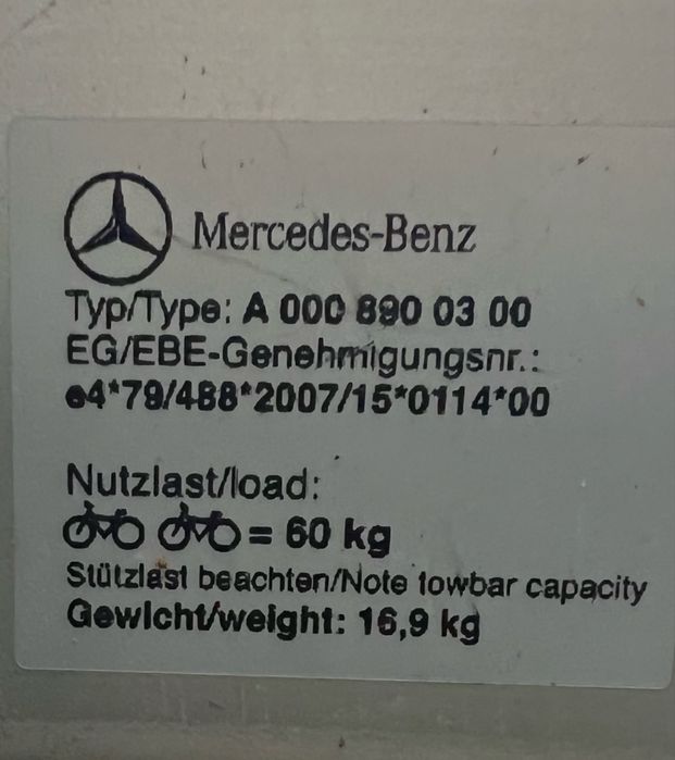 Suport eBike 60 - 80 kg pe carlig