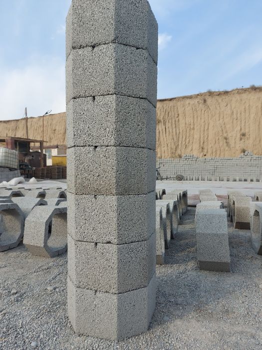 Восмигранник колонна мен тумбаға арналған блоктар