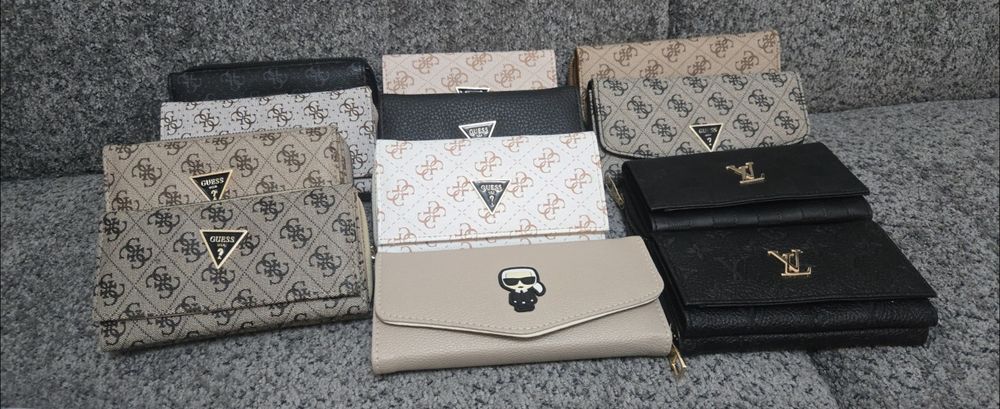 Guess, LV портмонета и клъч, калъф за документи