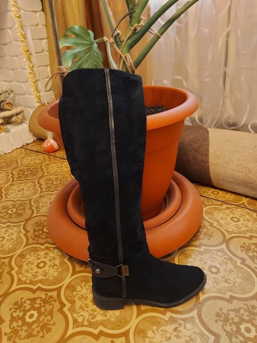 Сапоги зима замша