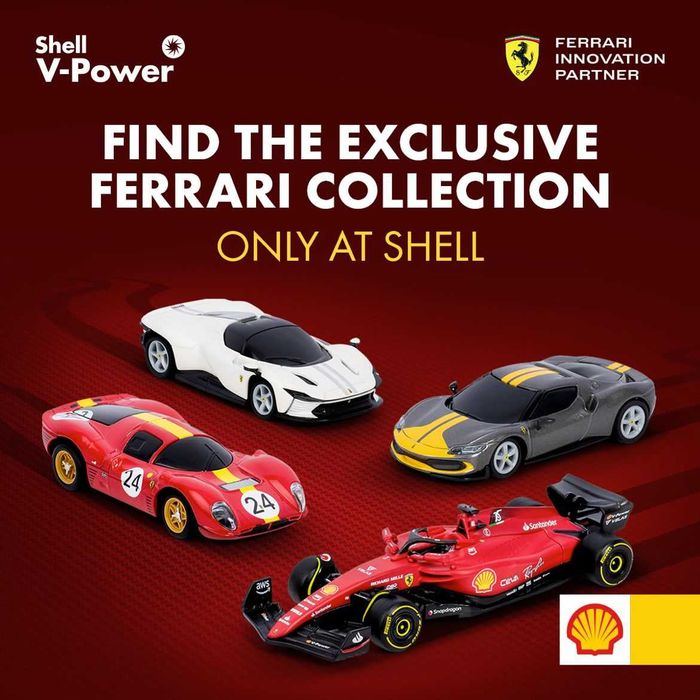 2023 Shell V-Power Ferrari collection - SP3; 300 P4; F1-75; 296 GTB