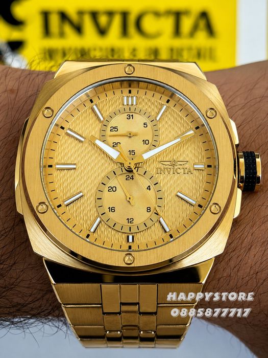 INVICTA Sea Vulture Gold 46 mm, Инвикта нов мъжки часовник