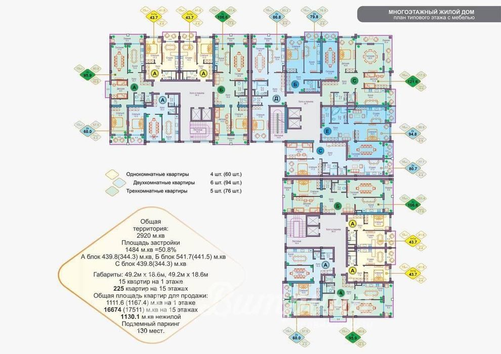 Жк Orom 3-комнатная