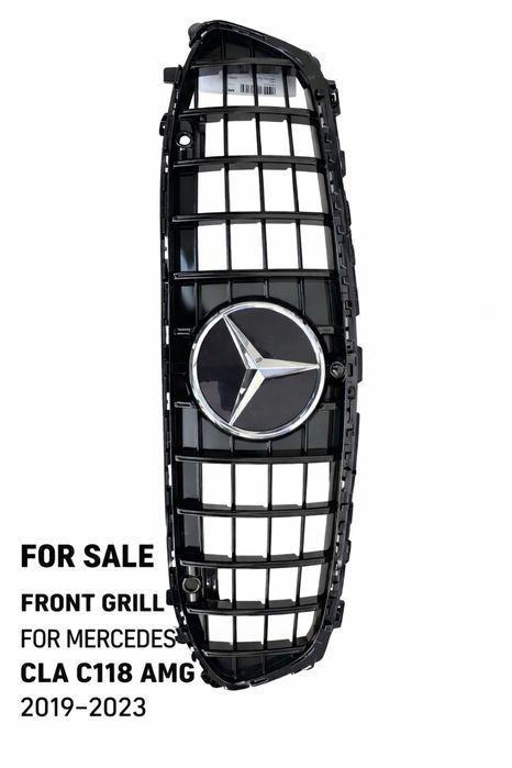 Предна решетка GT Mercedes Cla W118 Мерцедес цла С118 2019+АМГ