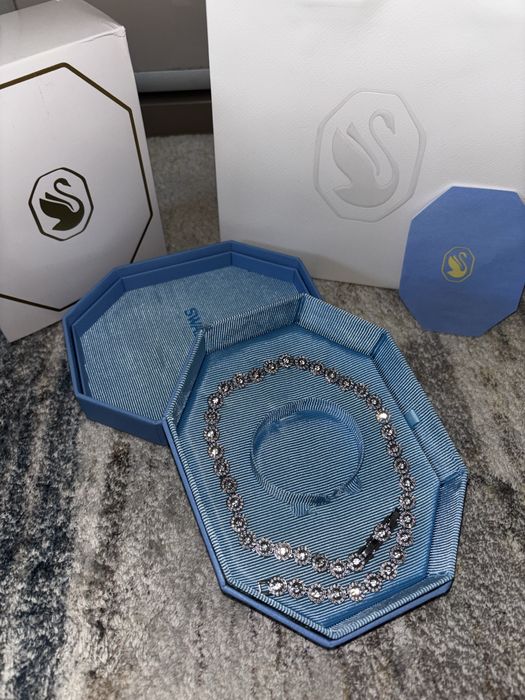 Colier Swarovski Angelic Tennis alb