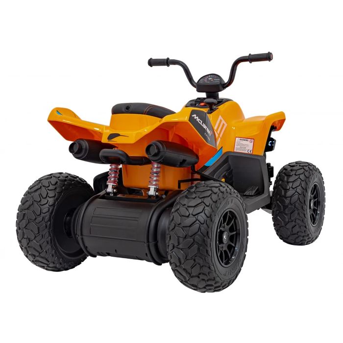 ATV electric pentru copii, 109cm, 4x4, roti moi, Racing, Orange,