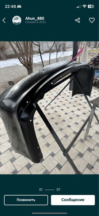 Задний бампер на тойота камри 55