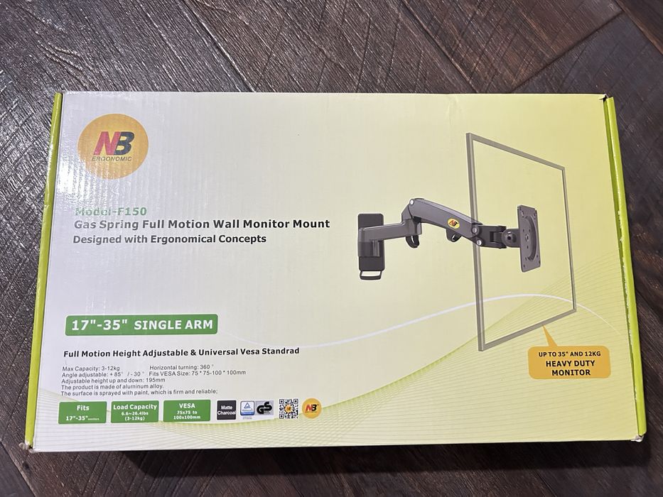 Продаю крепление для монитора North Bayou NB-F150 серый