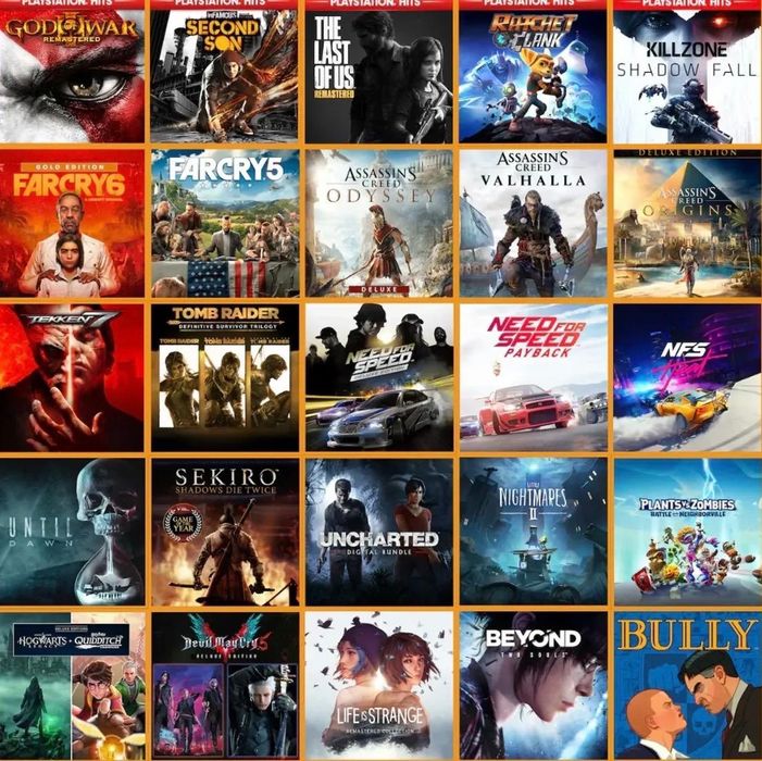 Продажа игр на ps 4,5