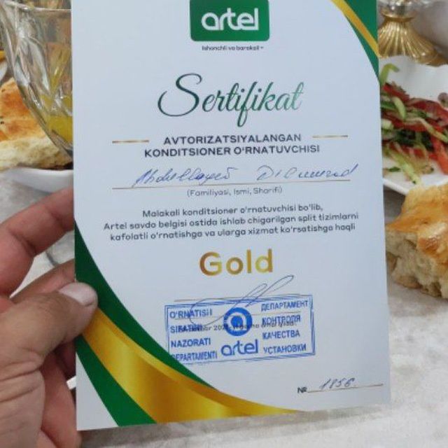 Кондитсионер установка тамирлаш хизмати