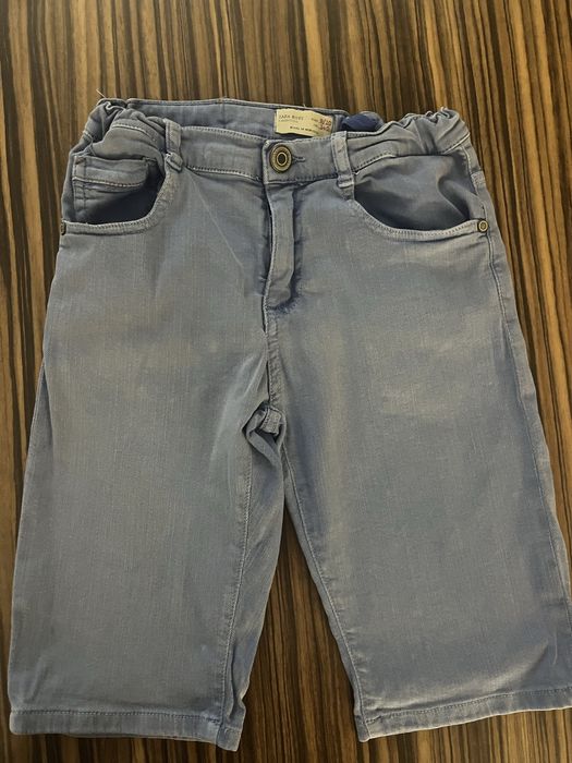 Дънкови къси панталони Zara + 2 блузи за момче на 10 г. (Отлично състояние)