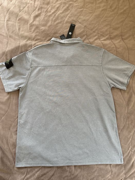 Сива поло риза Stone Island (М)