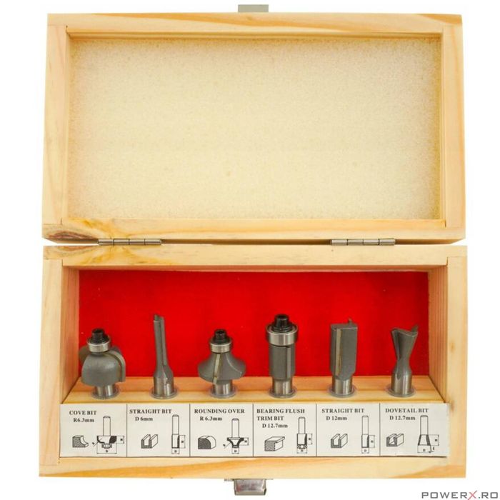 Set freze lemn, 6 piese, 8mm, Verke