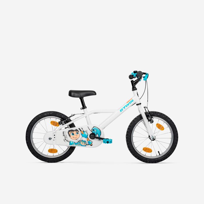 Bicicletă Inuit 100 16" alb copii 105 - 120 - (SecondHand) Decathlon