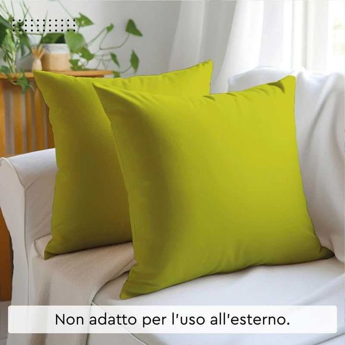 Декоративни калъфки за възглавници 2бр зелени 45 х 45см