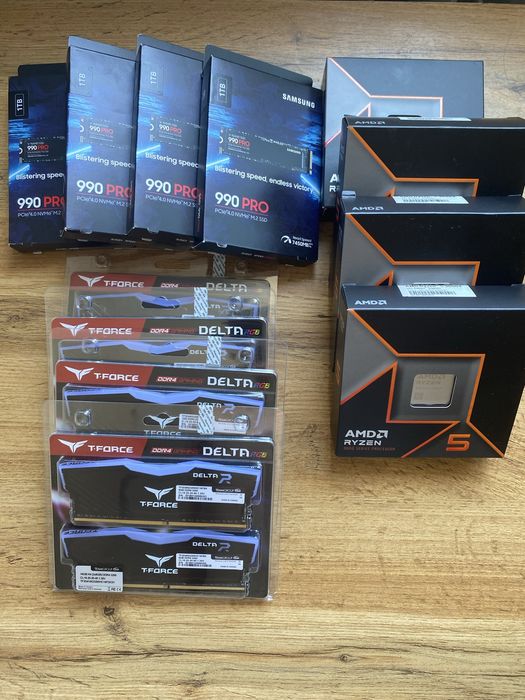 Ryzen 5 9600x, Gigabyte b850m eagle, 990 pro 1tb | Combo | NEW|Sealed