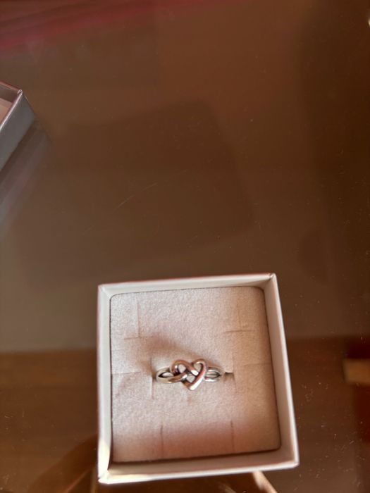 Сребърен пръстен сърце
