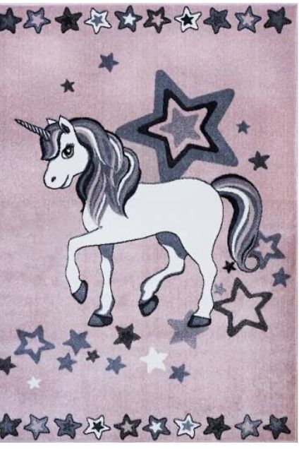 Covor roz cu unicorn copii
