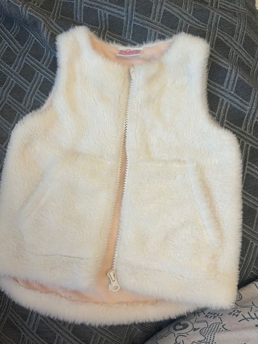 Benetton рокла и пухено елече 92